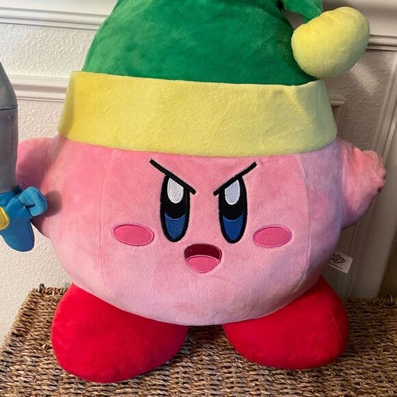 Nintendo Sword KIRBY HUGE Plush 18 Inch - Picture 2 of 14